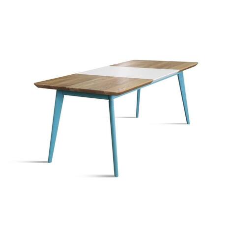 Nord La Rouge Dining Table - Natural Oak/White/Blue