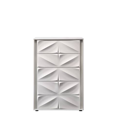Somette Capri Snow White 5-Drawer Chest
