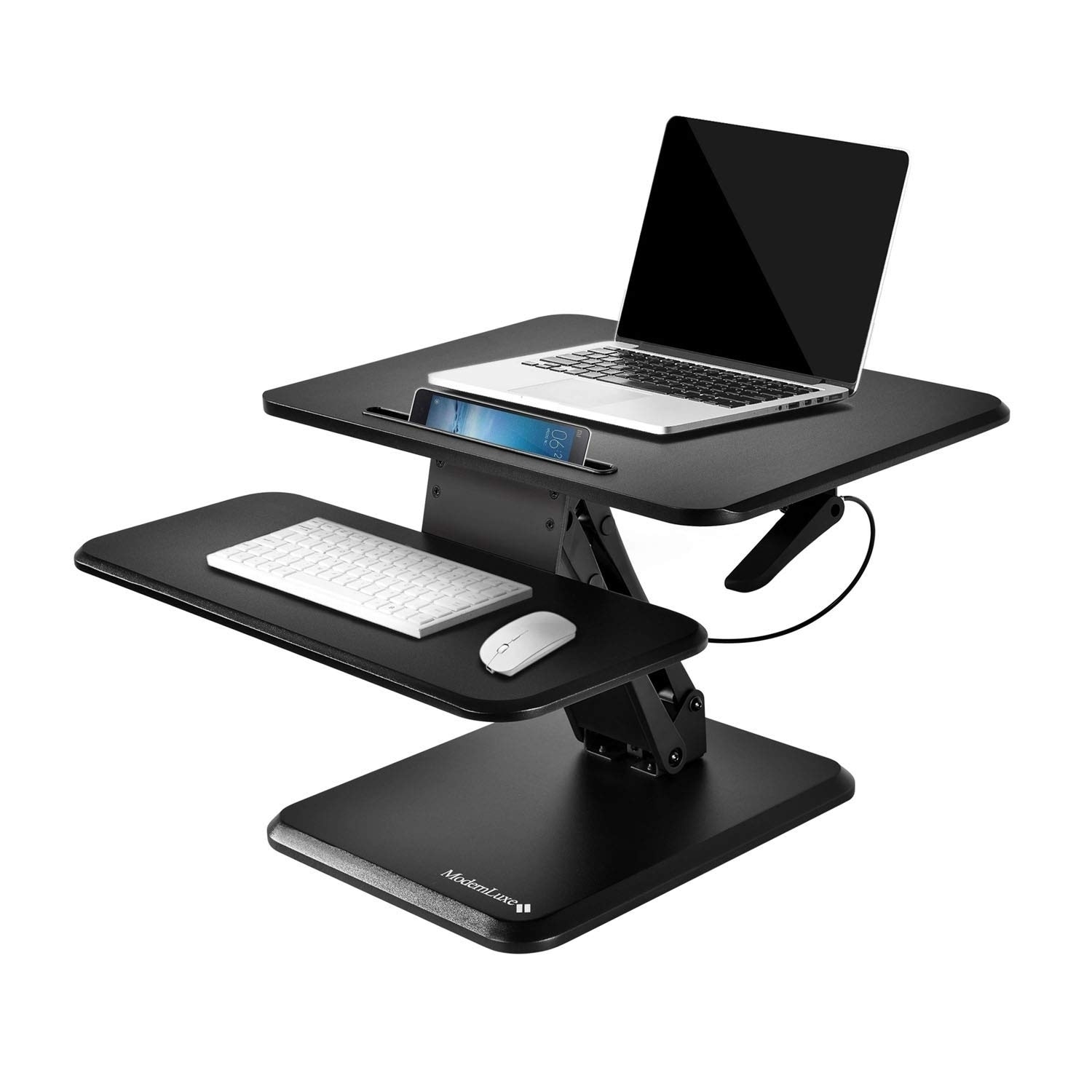 Shop Modern Luxe Adjustable Standing Computer Desk With Keyboard