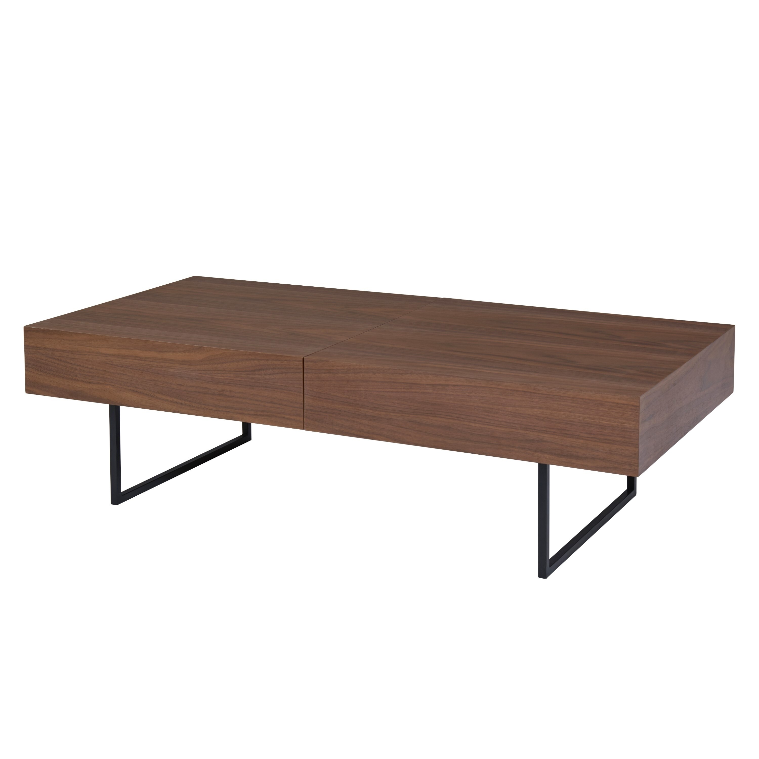Blaisel Brown Rectangular Storage Coffee Table On Brown Rectangular Storage Coffee Table