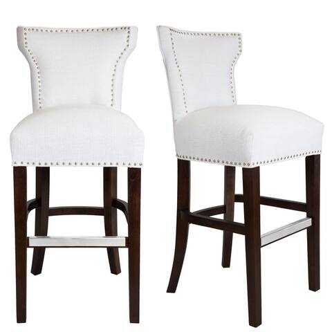 Traditional Upholstered Dining Room Barstools