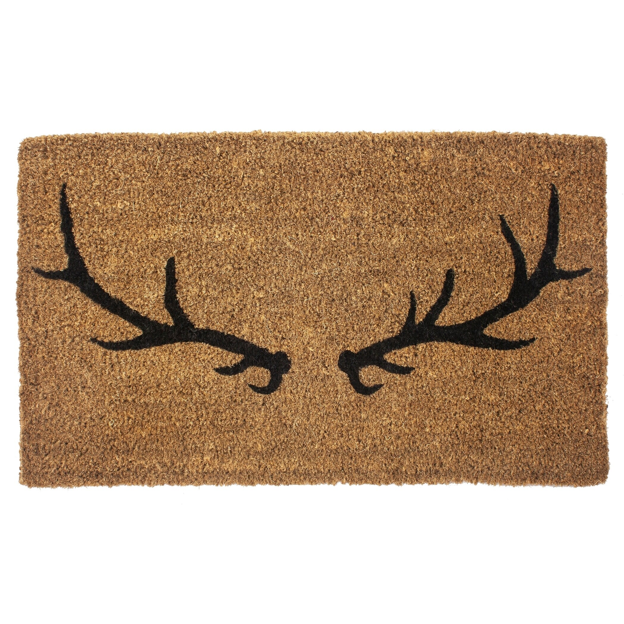 Liora Manne Natura Deer Outdoor Mat Black - winter