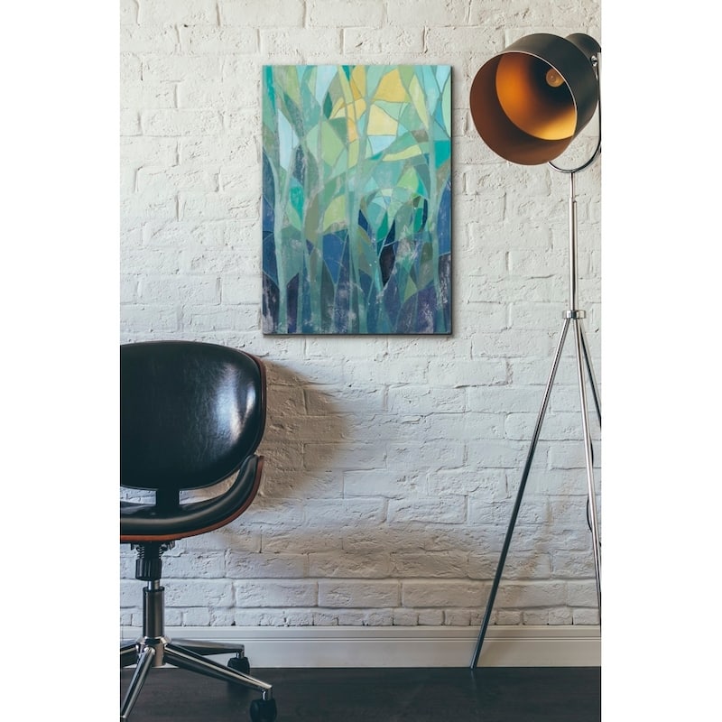 Epic Graffiti 'Stained Glass Forest I' by Grace Popp Giclee Canvas Wall Art, 12"x16"