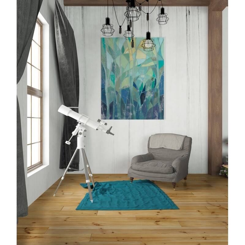 Epic Graffiti 'Stained Glass Forest I' by Grace Popp Giclee Canvas Wall Art, 12"x16"