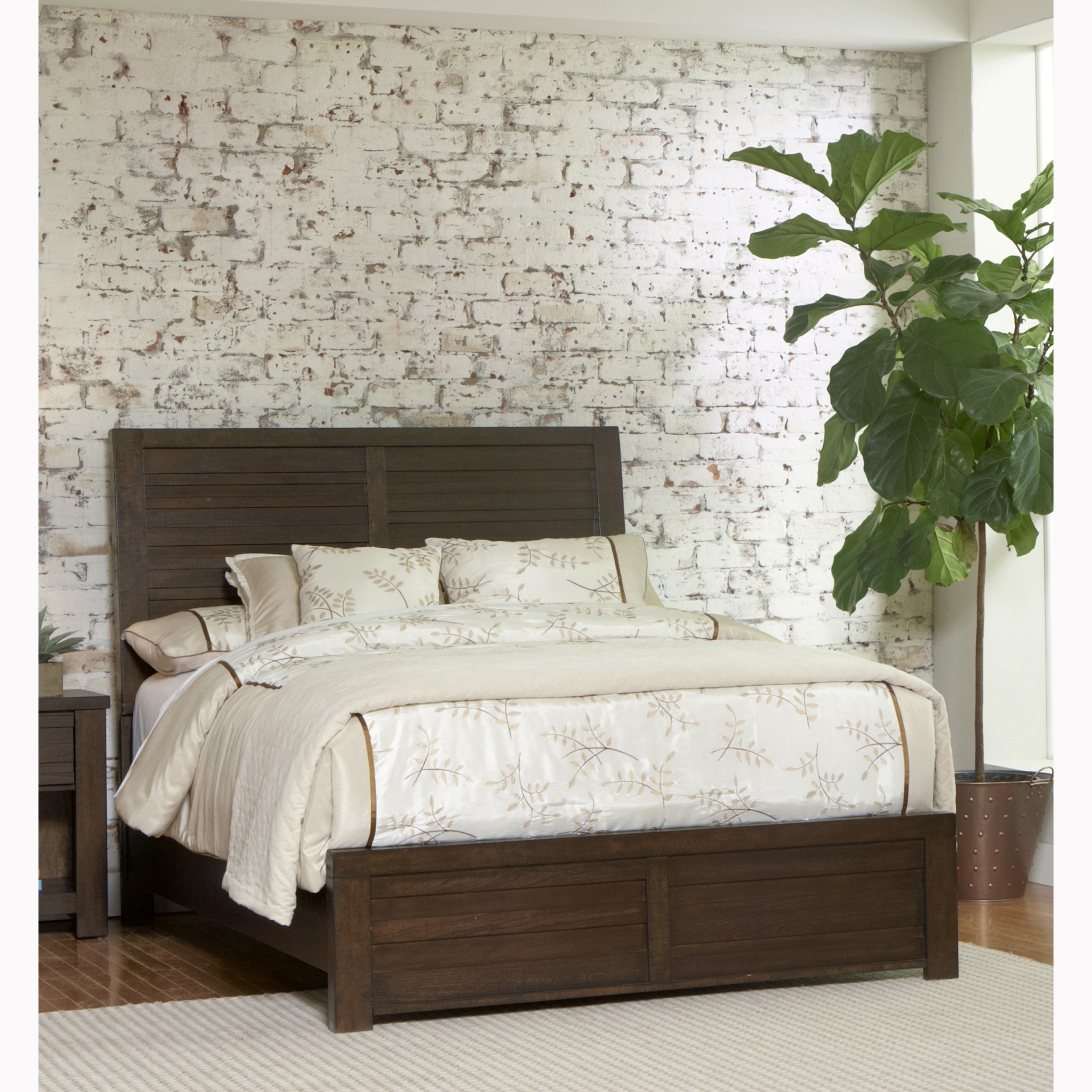 reclaimed wood bed modern
