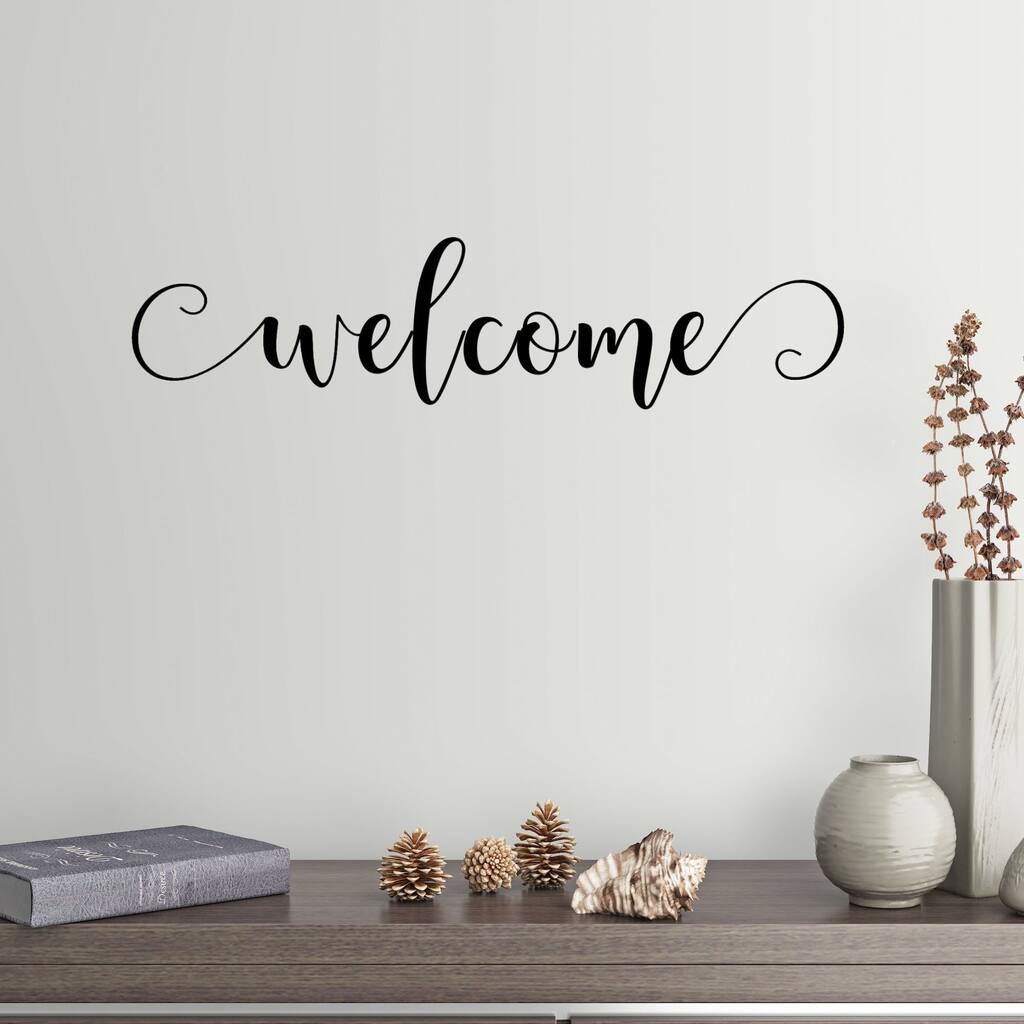 Welcome Modern Vinyl Wall Decal