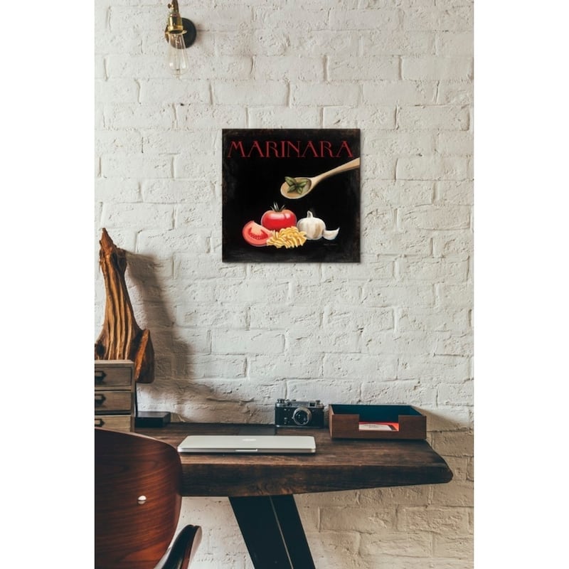 Epic Graffiti 'Italian Cuisine IV' by Marco Fabiano, Giclee Canvas Wall Art, 12"x12"