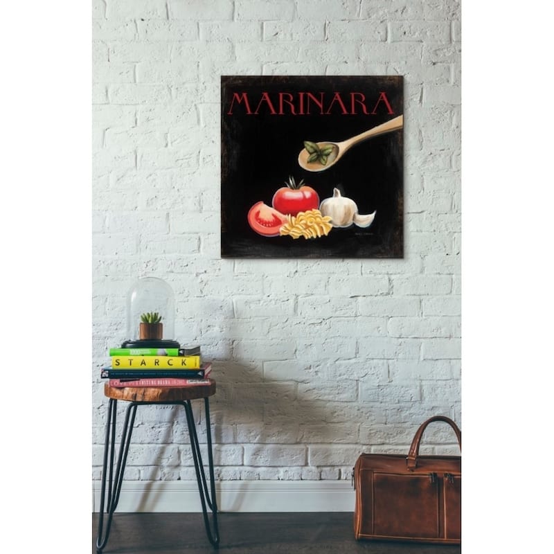 Epic Graffiti 'Italian Cuisine IV' by Marco Fabiano, Giclee Canvas Wall Art, 12"x12"