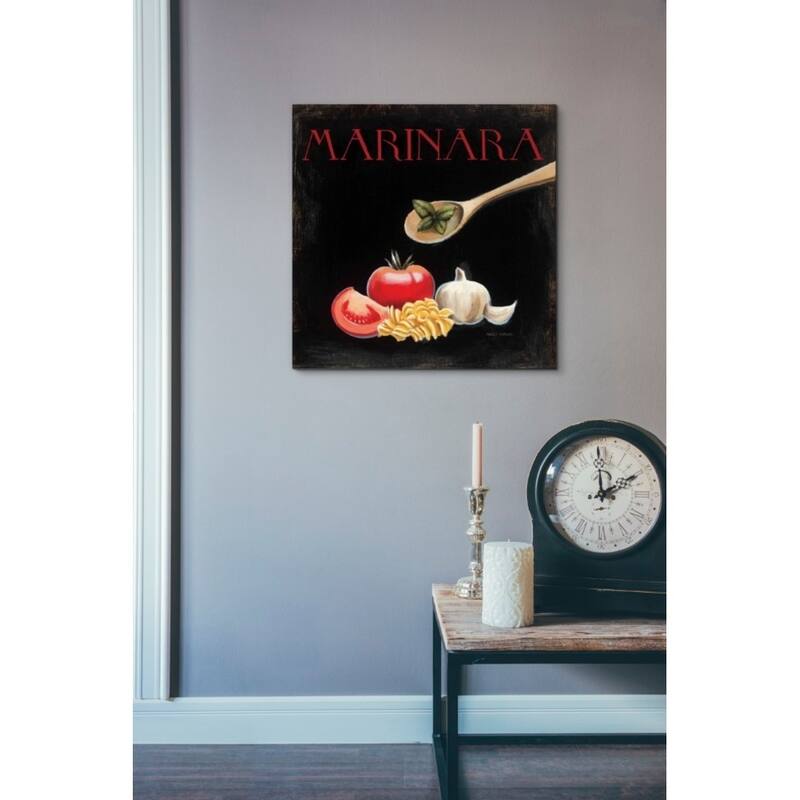Epic Graffiti 'Italian Cuisine IV' by Marco Fabiano, Giclee Canvas Wall Art, 12"x12"