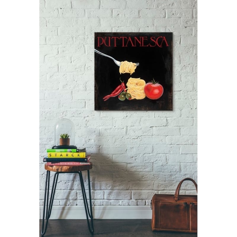 Epic Graffiti 'Italian Cuisine I' by Marco Fabiano, Giclee Canvas Wall Art, 12"x12"