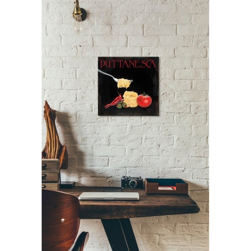 Epic Graffiti 'Italian Cuisine I' by Marco Fabiano, Giclee Canvas Wall Art, 12"x12"