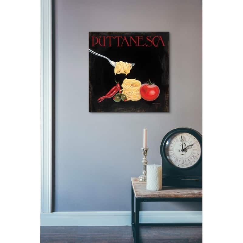 Epic Graffiti 'Italian Cuisine I' by Marco Fabiano, Giclee Canvas Wall Art, 12"x12"