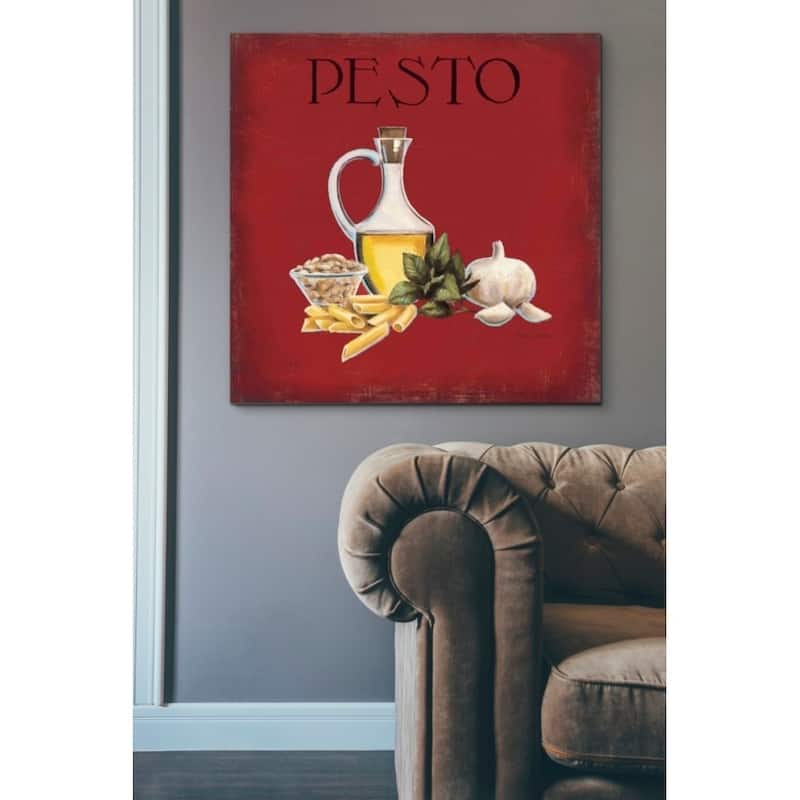 Epic Graffiti 'Italian Cuisine II' by Marco Fabiano, Giclee Canvas Wall Art, 12"x12"