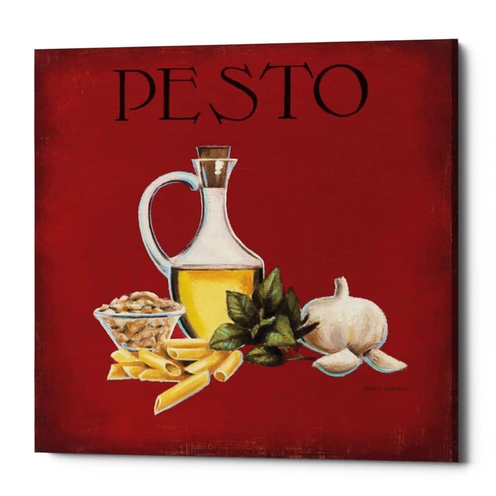 Epic Graffiti 'Italian Cuisine II' by Marco Fabiano, Giclee Canvas Wall Art, 12"x12"