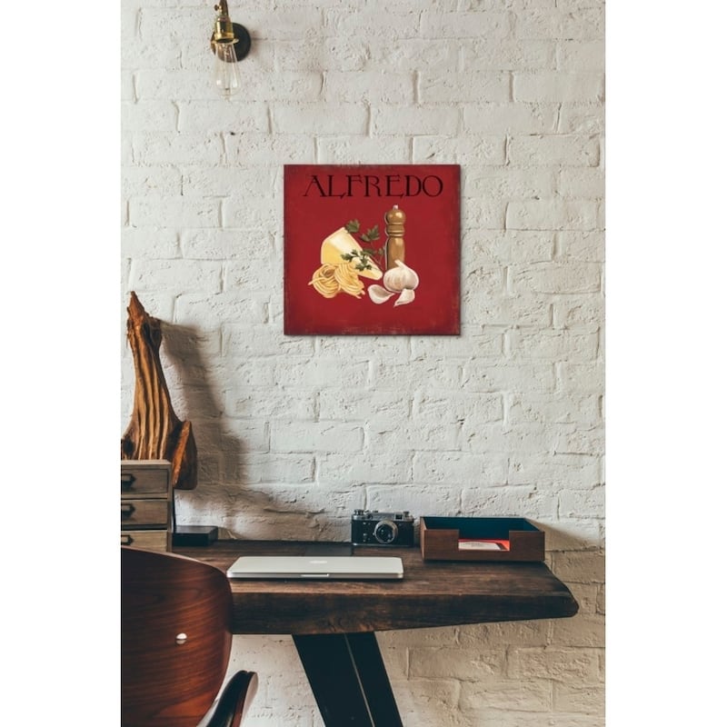 Epic Graffiti 'Italian Cuisine III' by Marco Fabiano, Giclee Canvas Wall Art, 12"x12"