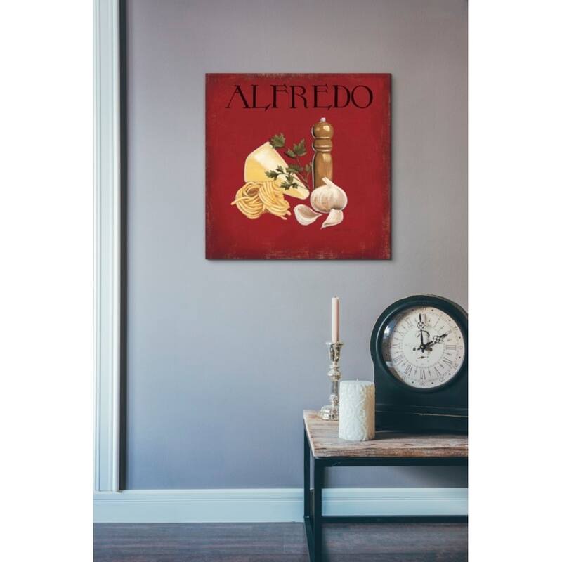 Epic Graffiti 'Italian Cuisine III' by Marco Fabiano, Giclee Canvas Wall Art, 12"x12"