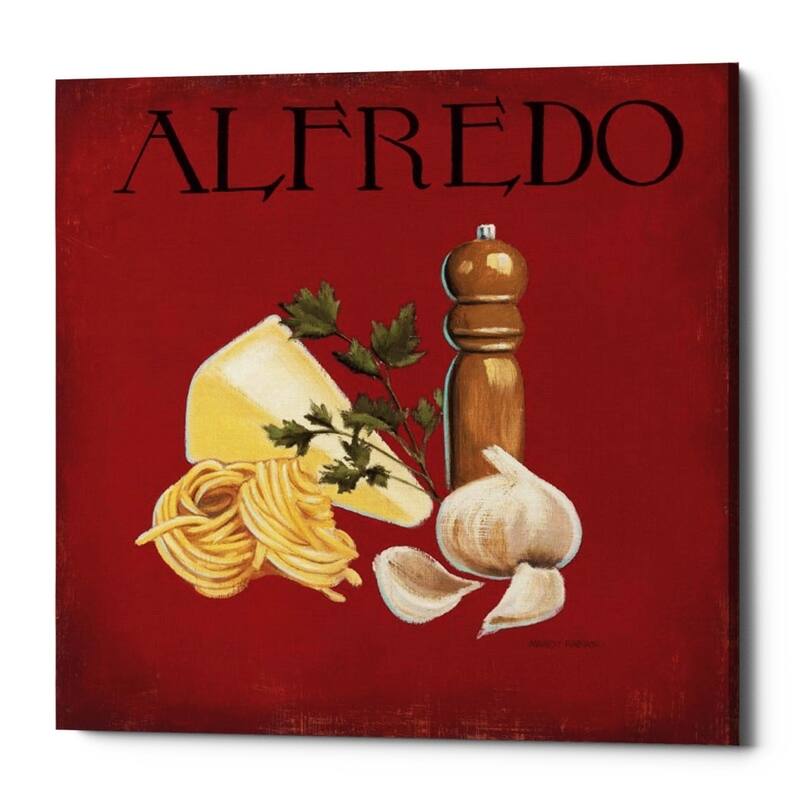 Epic Graffiti 'Italian Cuisine III' by Marco Fabiano, Giclee Canvas Wall Art, 12"x12" - 12 x 12