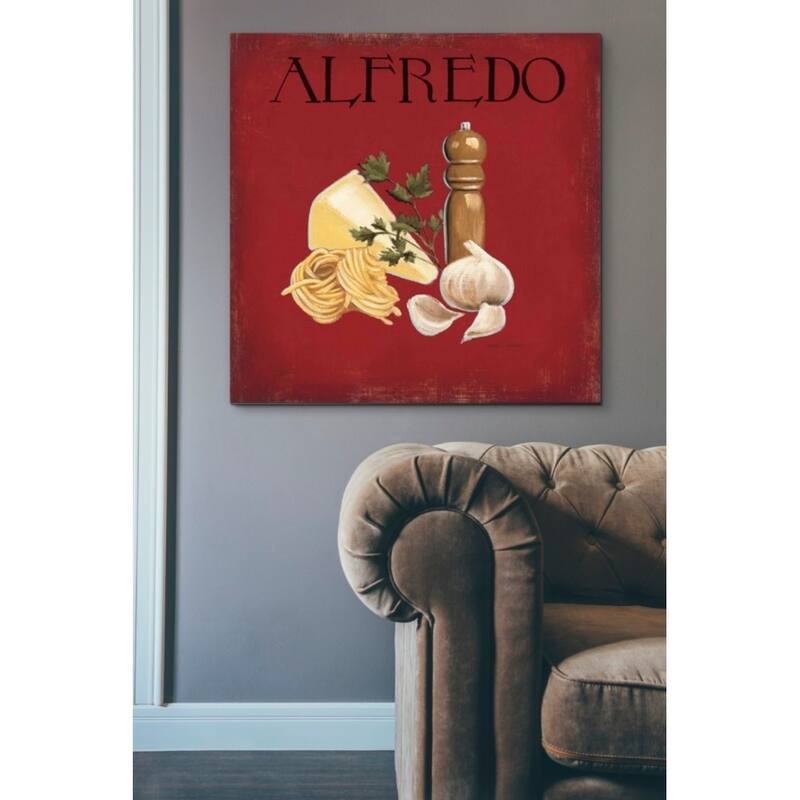 Epic Graffiti 'Italian Cuisine III' by Marco Fabiano, Giclee Canvas Wall Art, 12"x12"