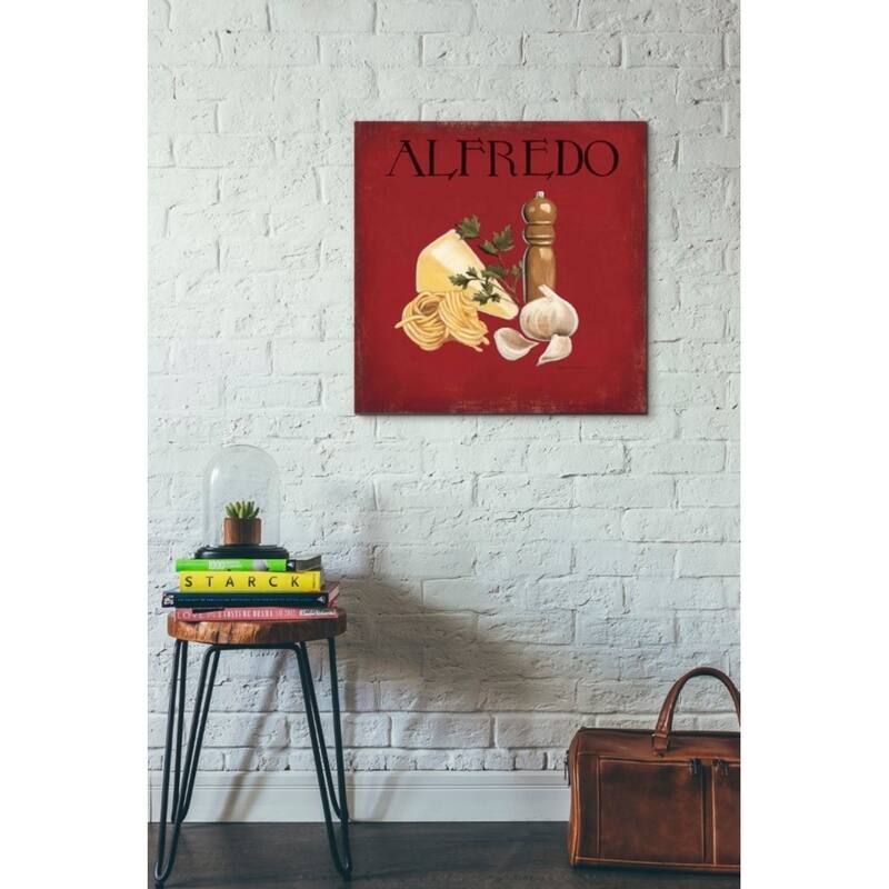 Epic Graffiti 'Italian Cuisine III' by Marco Fabiano, Giclee Canvas Wall Art, 12"x12"