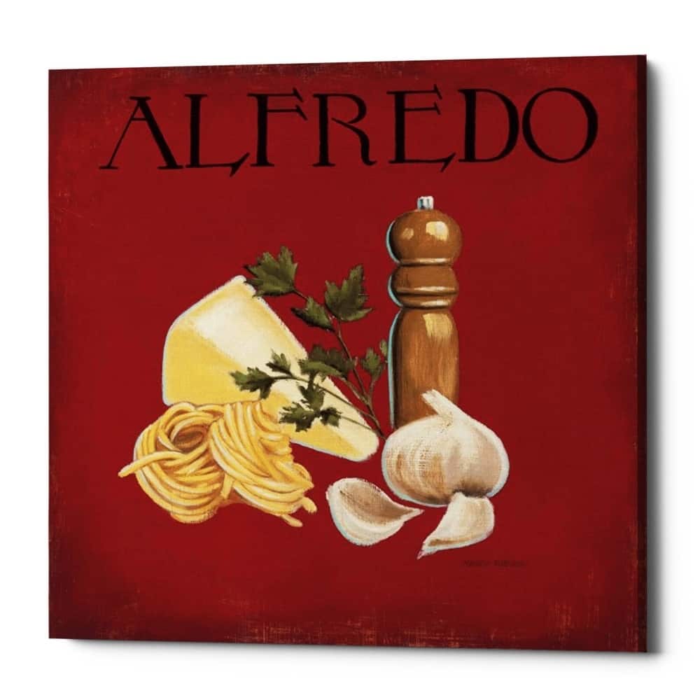 Epic Graffiti 'Italian Cuisine III' by Marco Fabiano, Giclee Canvas Wall Art, 12"x12"