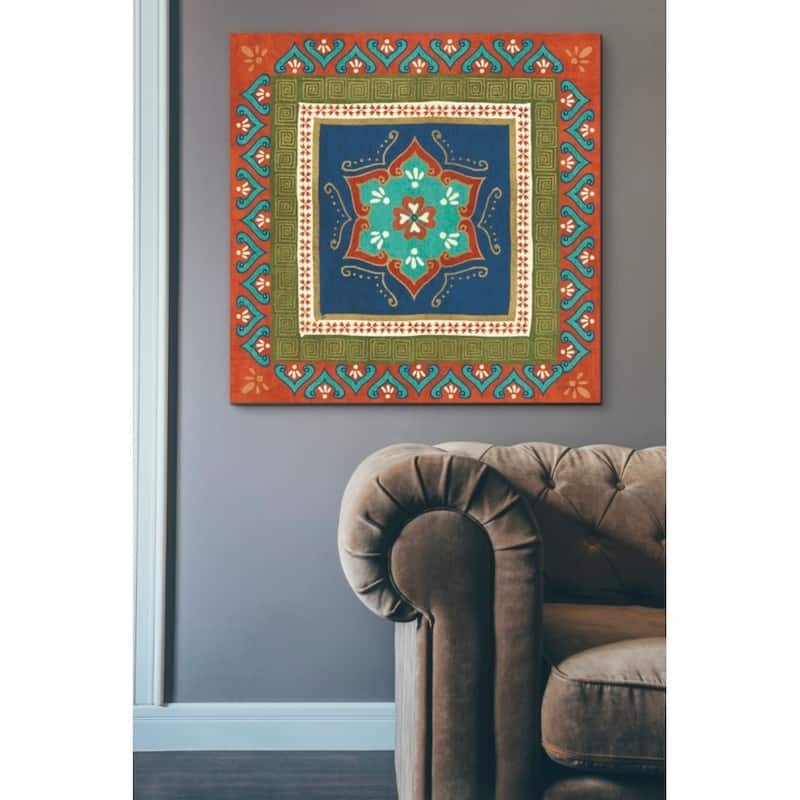 Epic Graffiti 'Mexican Fiesta I' Giclee Canvas Wall Art, 12"x12"