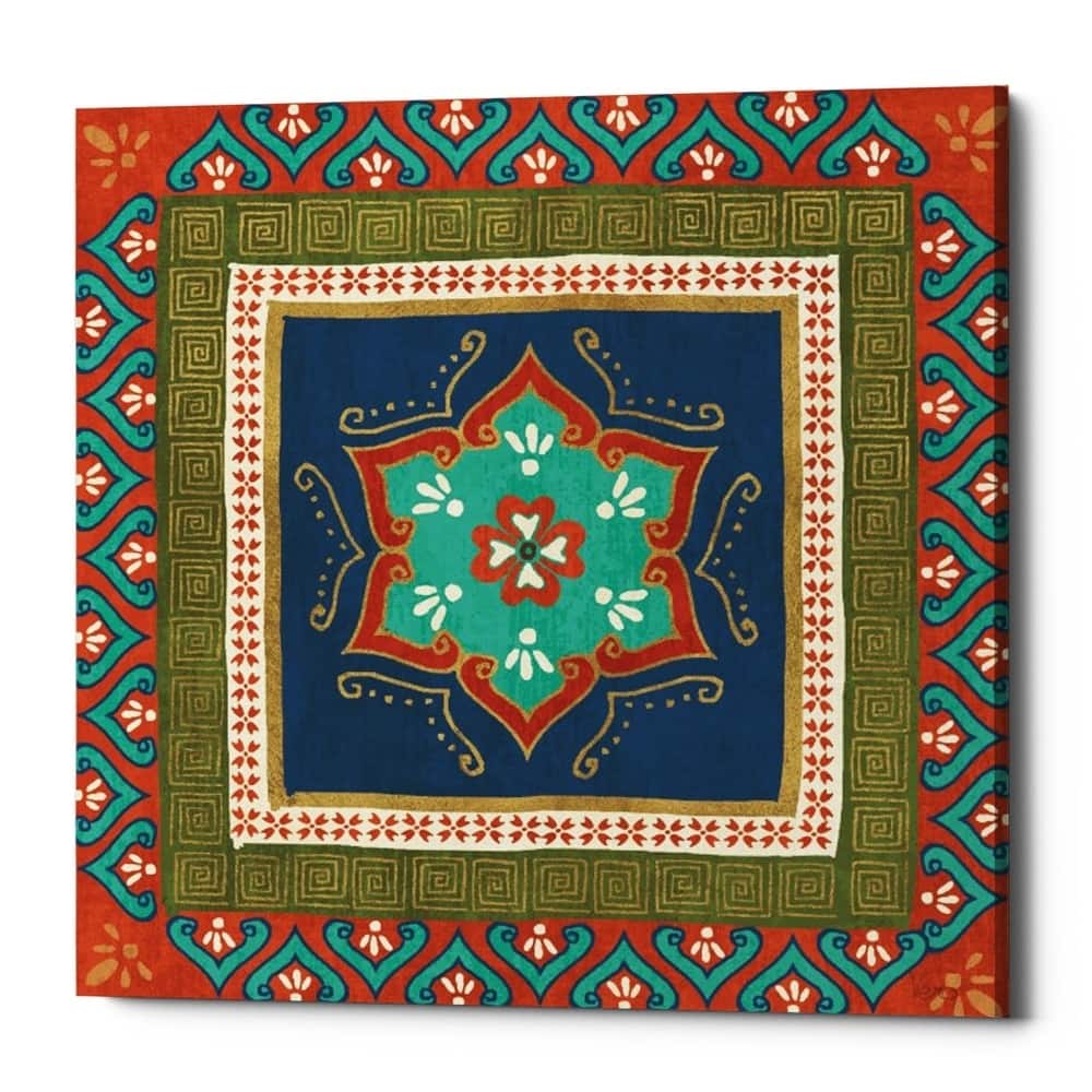 Epic Graffiti 'Mexican Fiesta I' Giclee Canvas Wall Art, 12"x12"