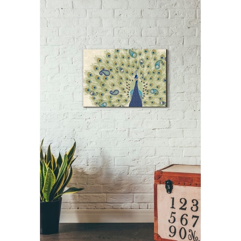 Porch & Den Veronique Charron 'Peacock Paradise II' Canvas Wall Art