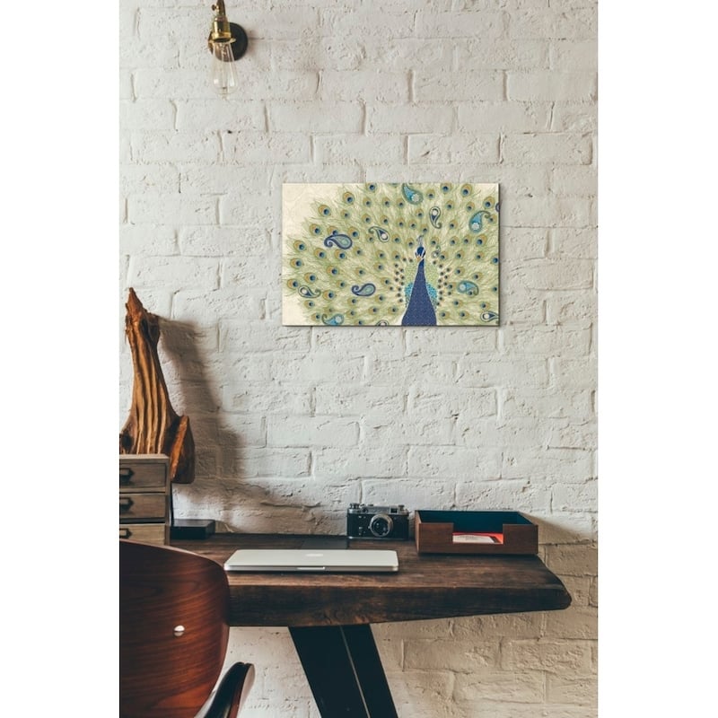 Porch & Den Veronique Charron 'Peacock Paradise II' Canvas Wall Art