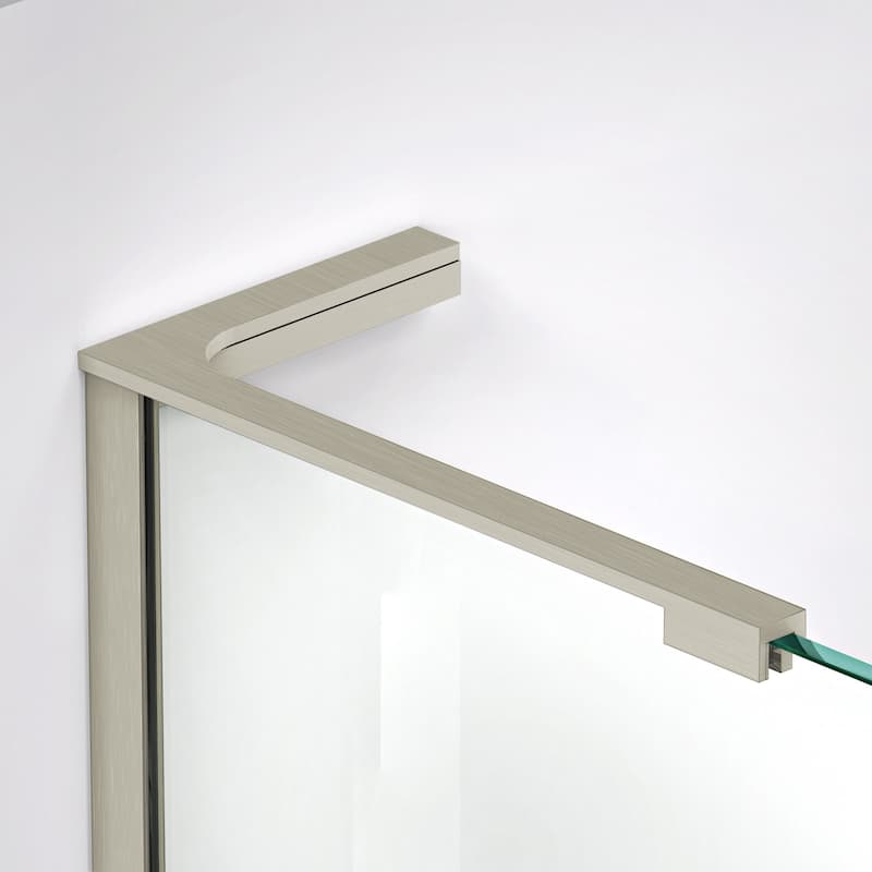 Two (2) 8 in. L-Bar Support Brackets for 10mm (3/8 in.) Glass