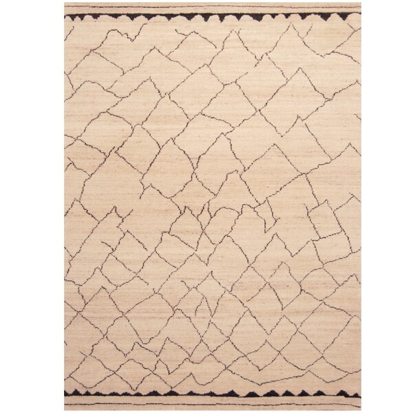 Handmade One-of-a-Kind Wool Rug (India) - 8' x 10'