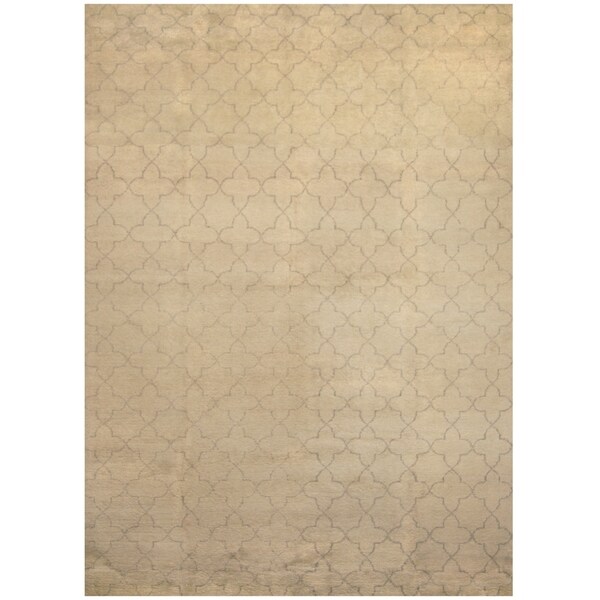 Handmade One-of-a-Kind Wool Rug (India) - 10' x 14'