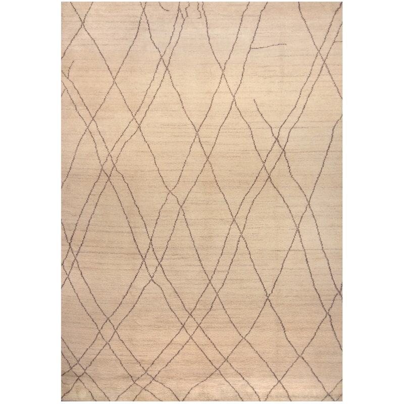 Handmade One-of-a-Kind Wool Rug (India) - 10' x 14'