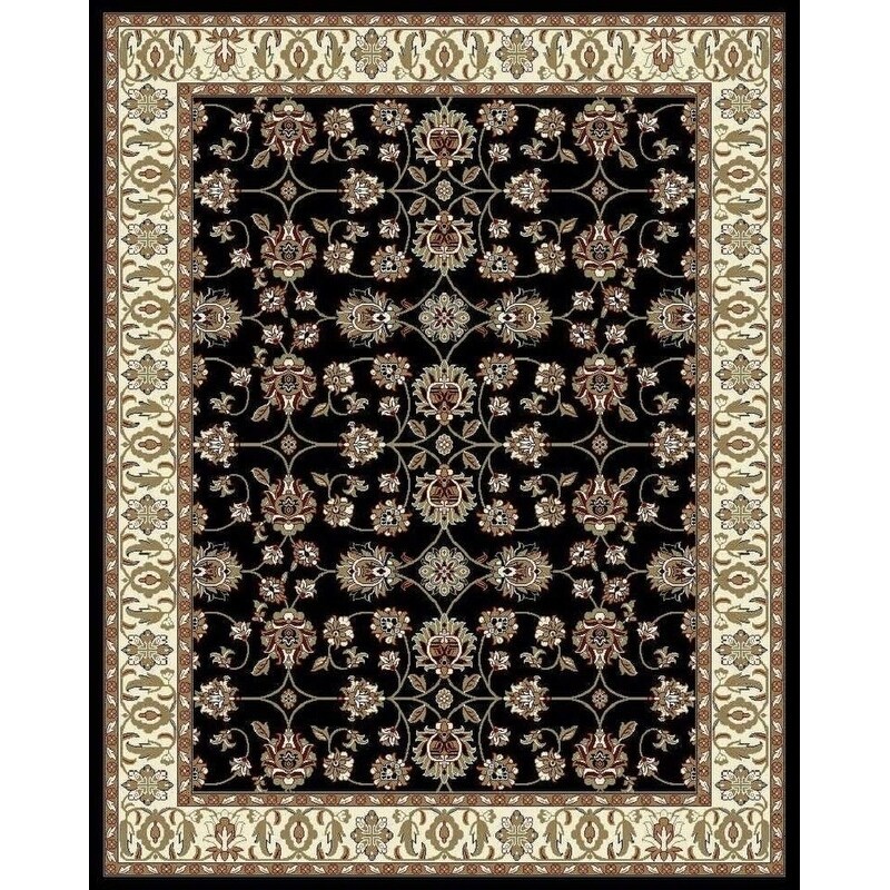 Copper Grove Sastamala Black And Beige Bordered Persian Area Copper Grove Sastamala Black And Beige