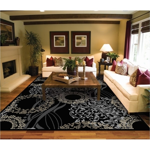 Copper Grove Raasepori Black and Cream Area Rug