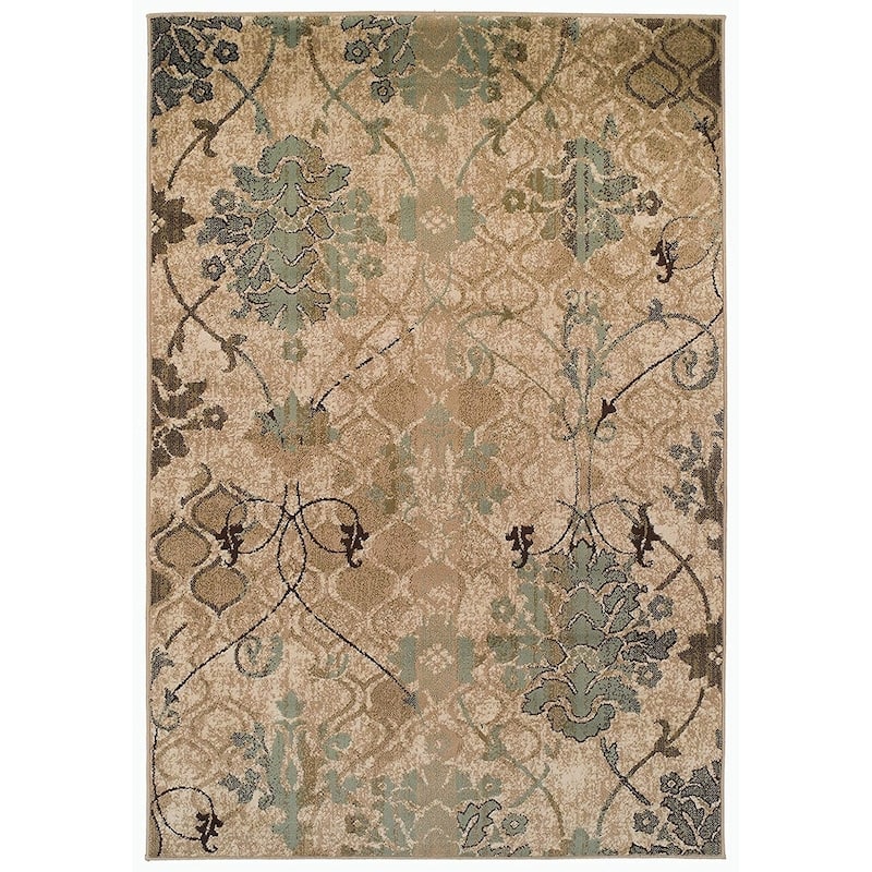Copper Grove Pyhajarvi Floral Area Rug