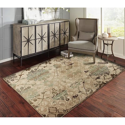 Copper Grove Pyhajarvi Floral Area Rug