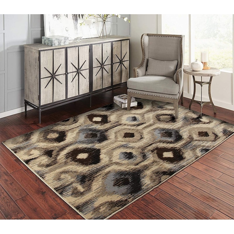 Copper Grove Riihimaki Floral Crimson Area Rug