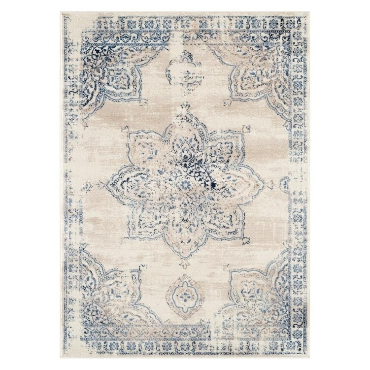 Shop 5934 Distressed Ivory 8 X 10 Area Rug 8 X 11 Overstock 28068332