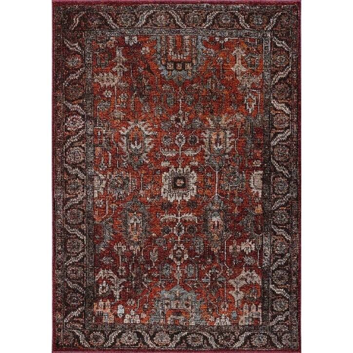 Luxe Weavers Birmingham Collection Oriental 8x10 Burgundy Area Rug 6136 - 8' x 10'