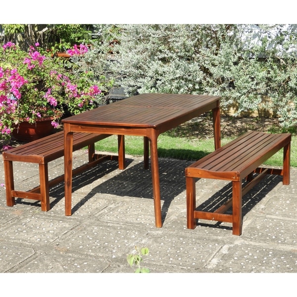 International Caravan Highland 3-Piece Patio Dining Set