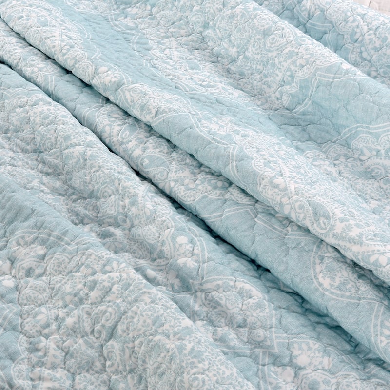 Lush Decor Lucianna Ruffle Edge Cotton 3 Piece Bedspread Set