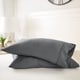 preview thumbnail 12 of 24, Luxury Ultra Soft 2 Piece Pillow Case Set by Home Collection King - Slate
