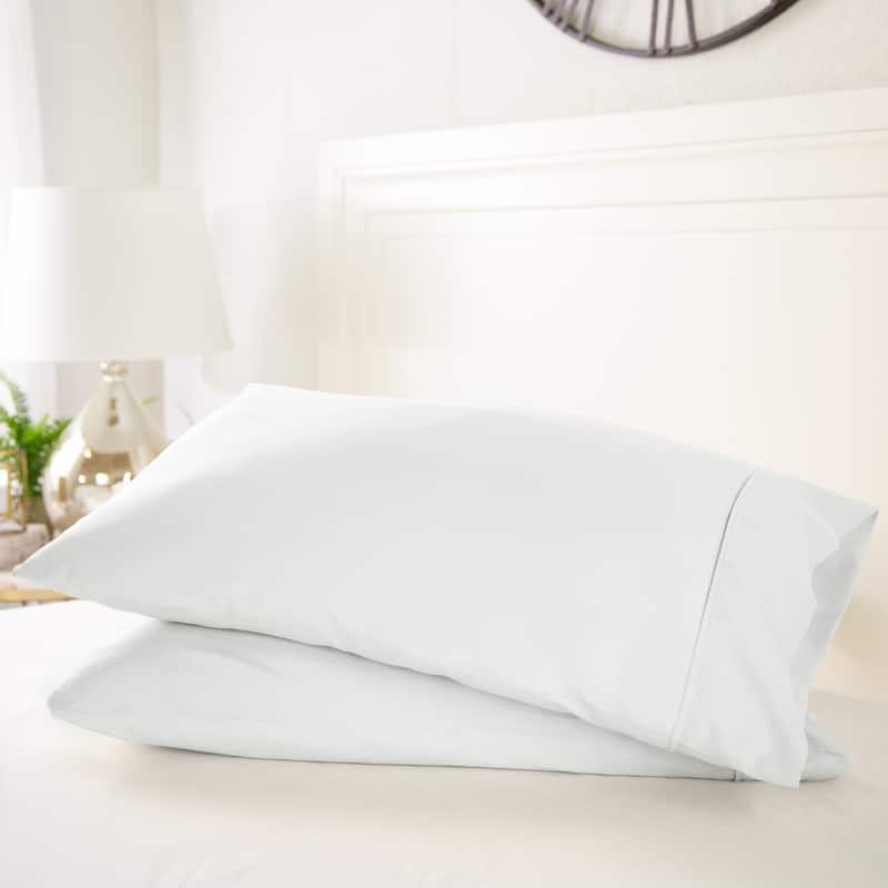 Luxury Ultra Soft 2 Piece Pillow Case Set by Becky Cameron - Standard - Snow White