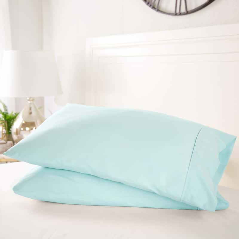 Luxury Ultra Soft 2 Piece Pillow Case Set by Becky Cameron - Standard - Sky Blue