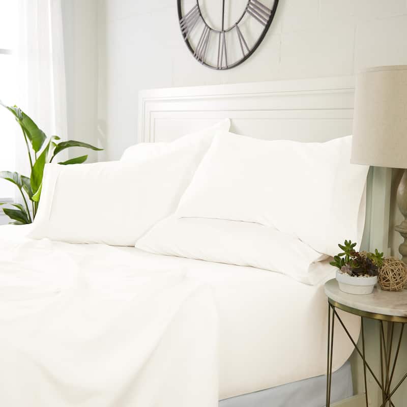 Luxury Ultra Soft 6-piece Bed Sheet Set by Home Collection - Full - Vanilla