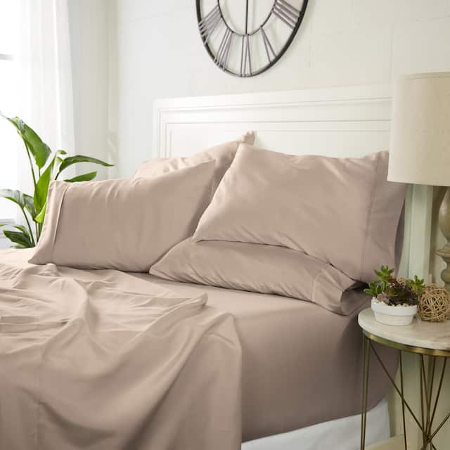 Luxury Ultra Soft 6-piece Bed Sheet Set by Home Collection - Full - Sandalwood
