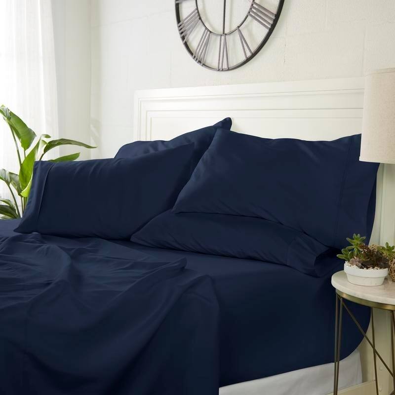 Luxury Ultra Soft 6-piece Bed Sheet Set by Simply Soft - King - Midnight Blue