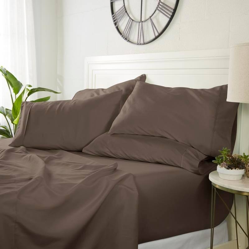 Luxury Ultra Soft 6-piece Bed Sheet Set by Simply Soft - Twin - Sandalwood