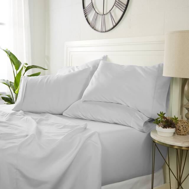 Luxury Ultra Soft 6-piece Bed Sheet Set by Home Collection - Twin XL - Harbor Gray