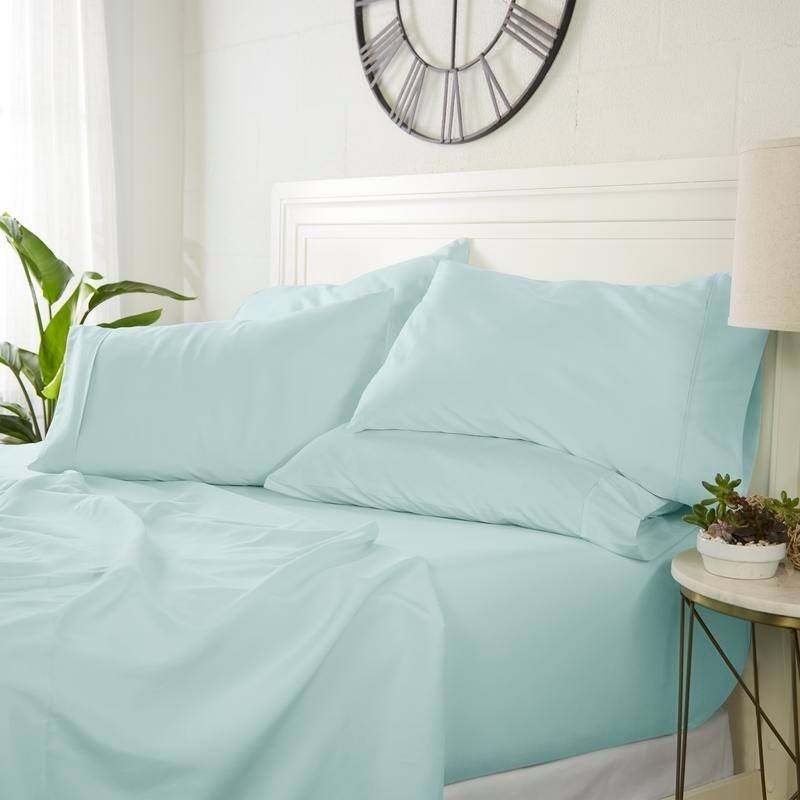 Luxury Ultra Soft 6-piece Bed Sheet Set by Simply Soft - Queen - Sky Blue